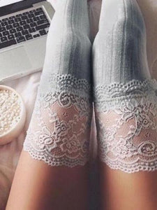 Lace Over Knee Stockings Thigh Highs For Skirts Dresses Kawaii Fashion