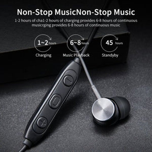 L33 Bluetooth Wireless Earphones Audifonos Magnetic Switchin Headset Black