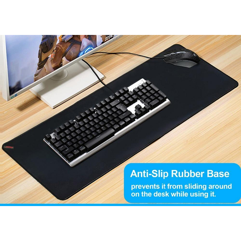 Large Size Black Gaming Mouse Pad Anti Slip Natural Rubber Pc Computer Gamer Desk Mat