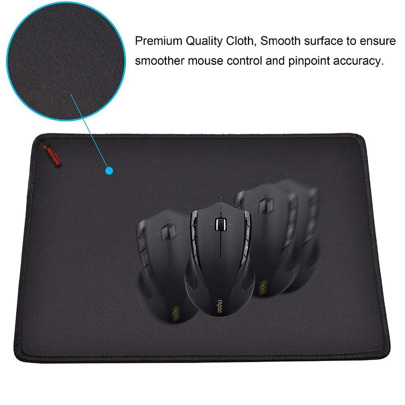 Large Size Black Gaming Mouse Pad Anti Slip Natural Rubber Pc Computer Gamer Desk Mat