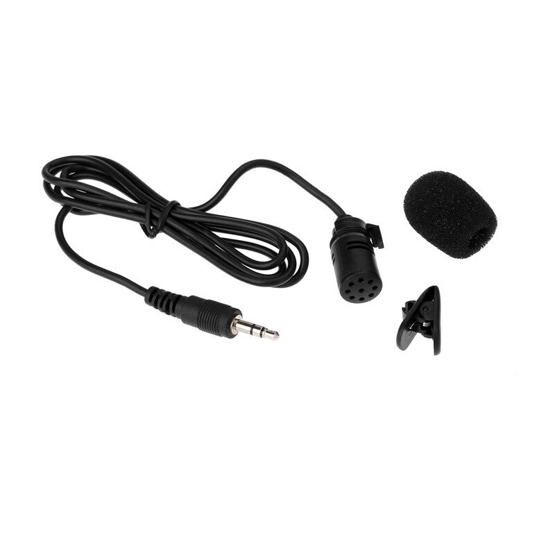 Lavalier Clip Metal Stereo Microphone 3.5Mm With Collar For Lound Speaker Computer Pc Laptop