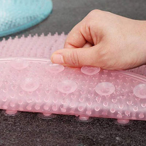 Foot Care Lazy Bath Massage Pad Silicone Bathroom Shower Non Slip Scrubber Clean Mat