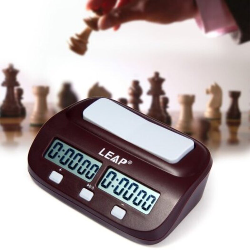 Pq9907s Electronic Board Game Chess Clock Timer For I Go Wine Red