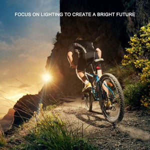 Bike Lights Waterproof Usb Charging Lcd Screen Bicycle Handlebar Cycling Flashlight