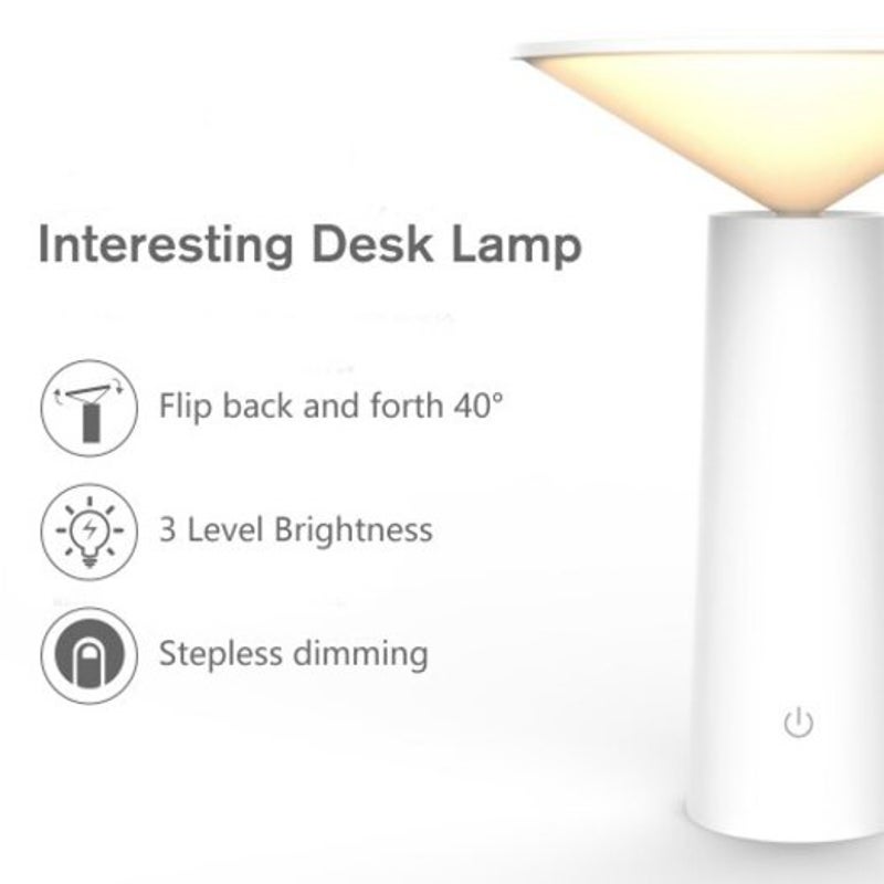 Led Desk Lamp With Shaking Head Style Light Eye Protect White