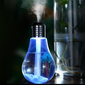 Led Lamp Air Ultrasonic Humidifier For Home Essential Oil Diffuser Atomizer Silver