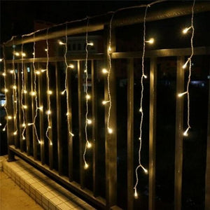 Led Light Strings Ice Strip Curtain 3.5M 96Led Multi B Warm White Effect 220V