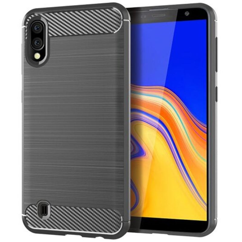 Carbon Fiber Tpu Phone Case For Samsung Galaxy A10 Blue