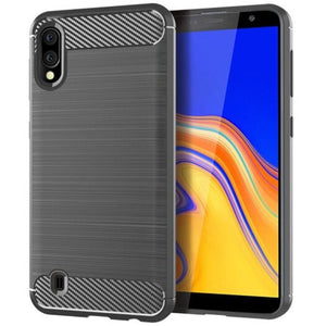 Carbon Fiber Tpu Phone Case For Samsung Galaxy A10 Blue