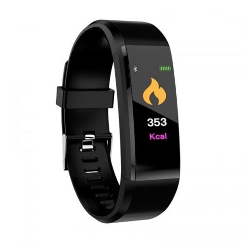 Smart Bracelet Intelligent Wristband Band Waterproof Sport Fitness Tracker Black