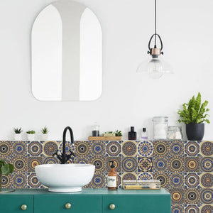 Wallpaper Mix Colour Twenty Centimetre By Four Pieces Modern Retro Style Pvc Tile Stickers Waterproof Self Adhesive Home