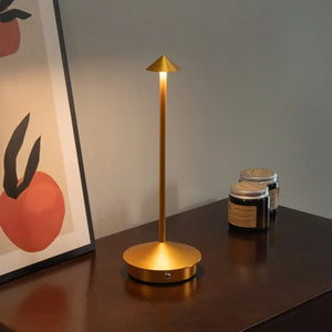 Hotel Lightning Lamp Black Type C Rechargeable Table For Garden Lighting
