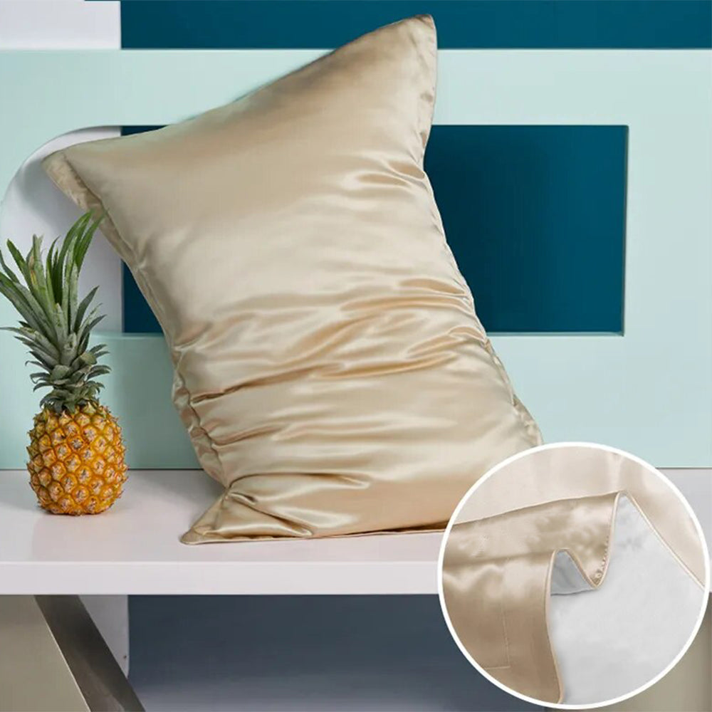Pillowcase 50X75cm Coffee Pure Real Silk Comfortable Home Bed Linen