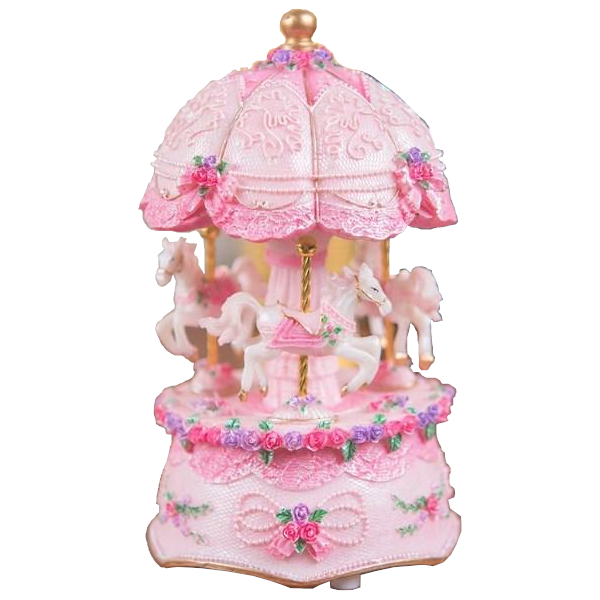 Light Up Carousel Music Box