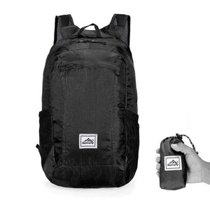 Lightweight Portable Foldable Backpack Black