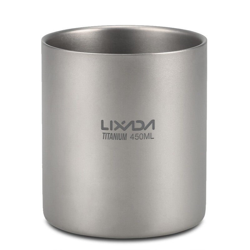 Lixada 450Ml Titanium Double Wall Insulated Water Cup 01