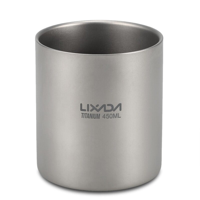 Lixada 450Ml Titanium Double Wall Insulated Water Cup 01