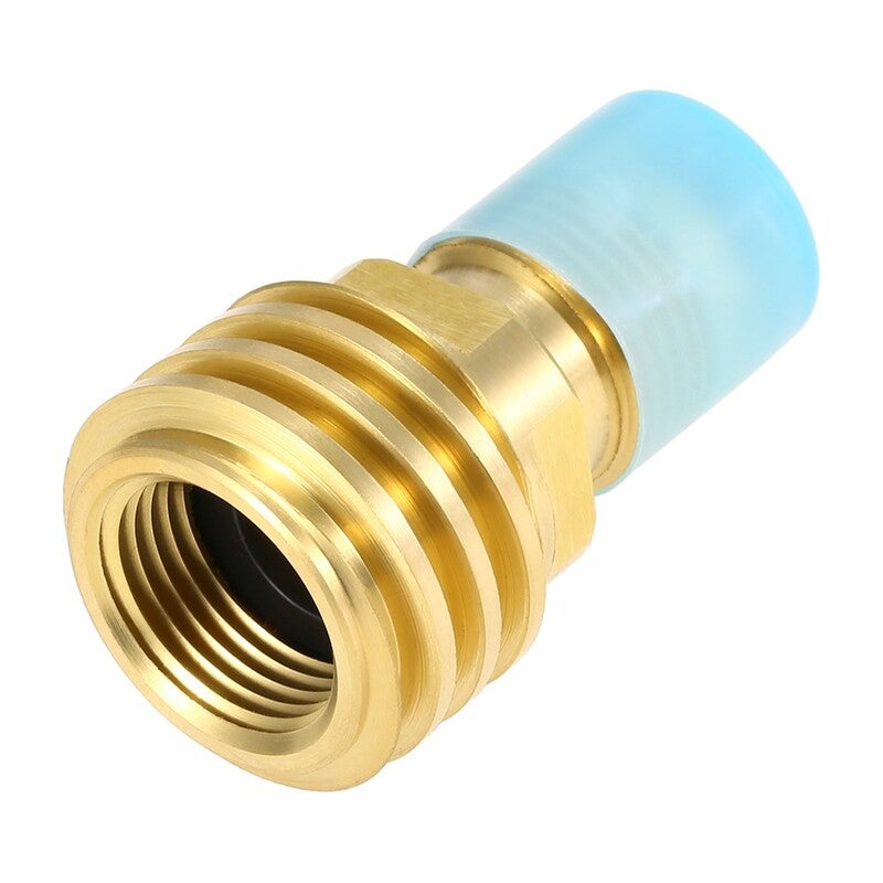 Propane Tank Adapter Regulating Valve Solid Brass Safety Pol Convert To Qcc1 / Type1