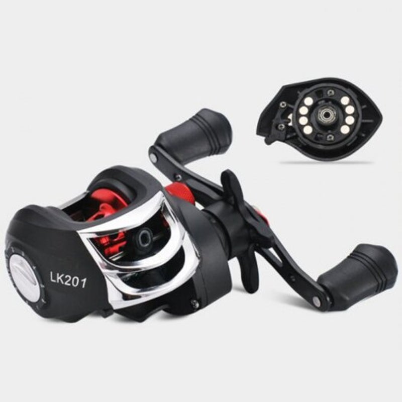 Lizard Lk201 Magnetic Brake 171 Bearing Fishing Reel Dripping Wheel Black Left Hand