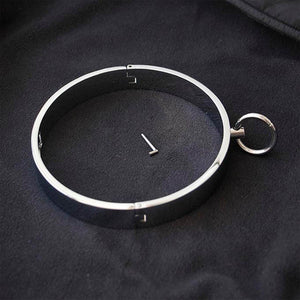 House Of Dasein Locking Metal Collar Bdsm Slave Play Bondage Kink Fetish Restraints