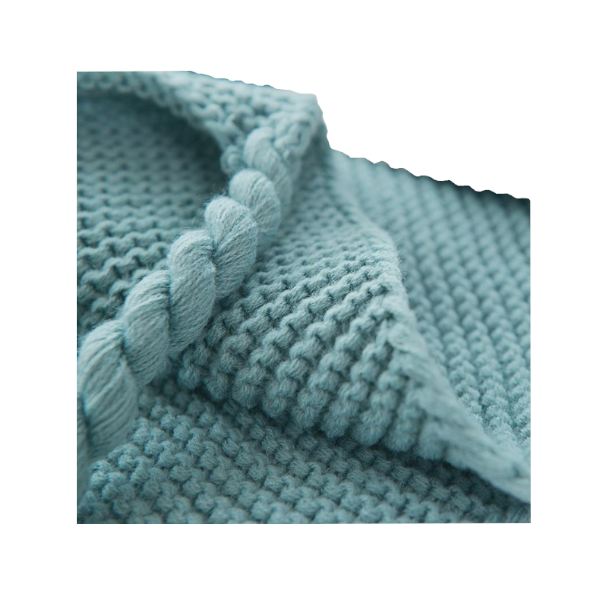 Long Tassel Knitted Blanket Throw