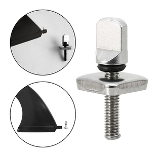 Tool Free Stainless Steel Longboard Fin Screws And Plate No Surfboard