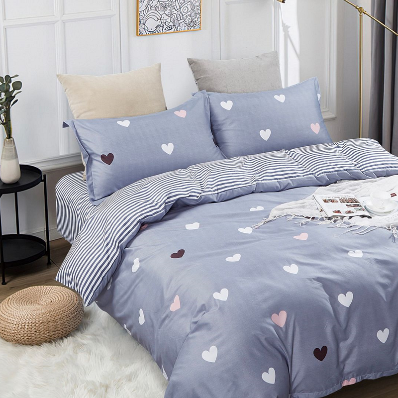 Love Heart Quilt/Duvet Cover Set