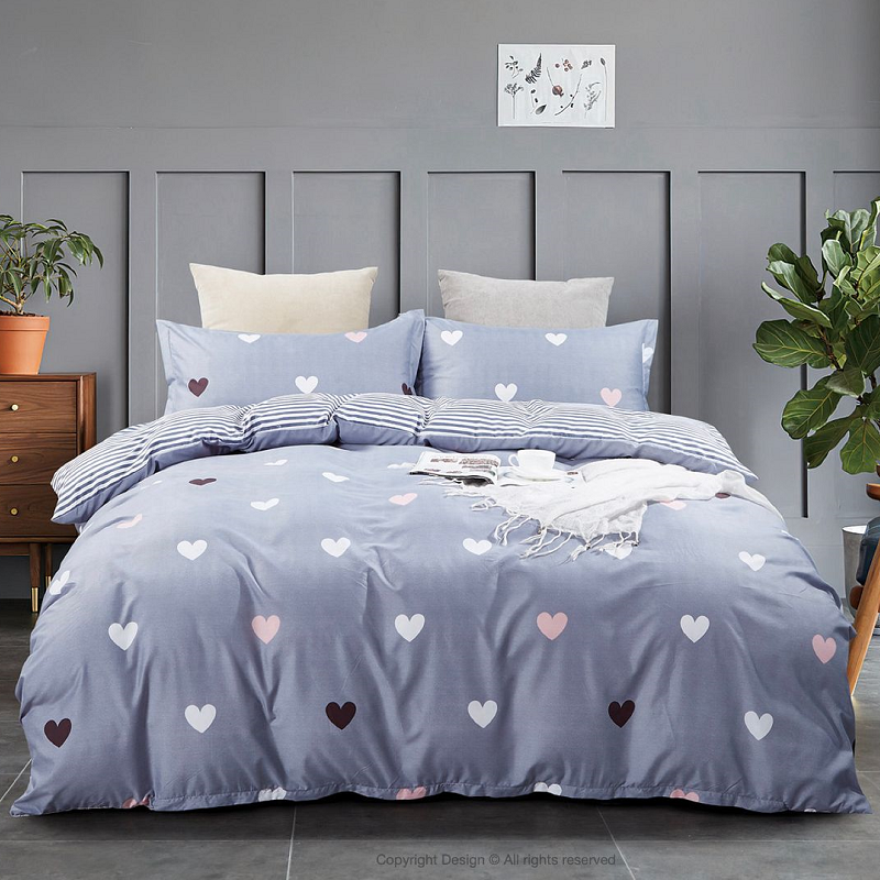 Love Heart Quilt/Duvet Cover Set