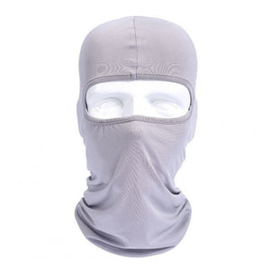 Lycra Fabrics Ski Face Mask Motorcycle Cycling Bike Skateboard Balaclava Light Grayaverage Size