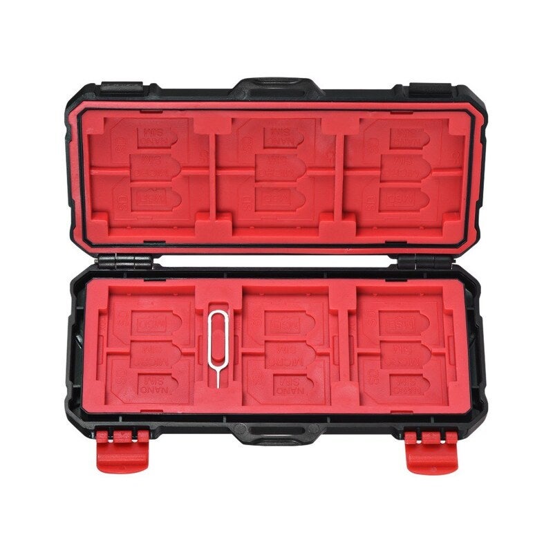 Kh 15 Water Resistant Xqd Cf Tf Msd Sd Micro Sim Nano Memory Card Case Box Keeper Carrying Holder Storage Organizer 36 S