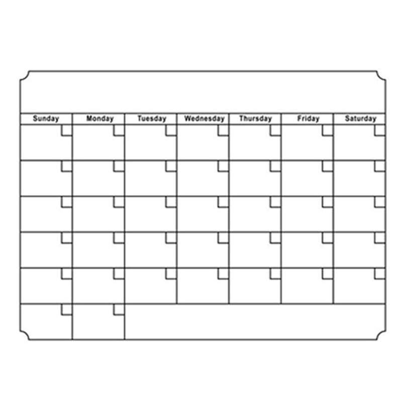 Fridge Parts Accessories Magnetic Refrigerator Calendar Sticker Board