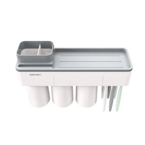 Hod Health And Home Magnetic Toothbrush Holder Wall Mount Bathroom Storage Shelf