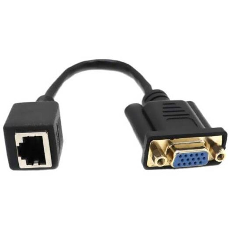 Vga To Rj45 Adapter Converter Black