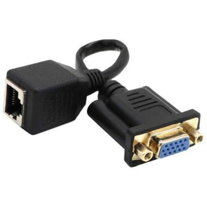 Vga To Rj45 Adapter Converter Black