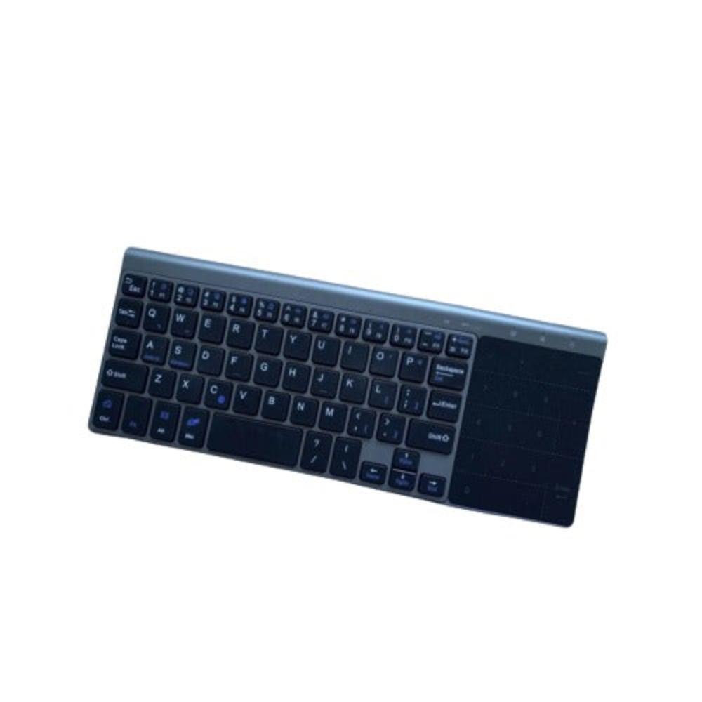 Bluetooth Keyboard Black Wireless Touchpad Number Keys For Computers Tablets