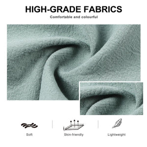 Kitchen Apron Gray Cotton Linen Neckband For Garden Cooking