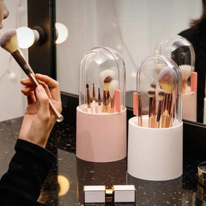 Makeup Brush Holder Bathroom Cosmetic Storage Solutions