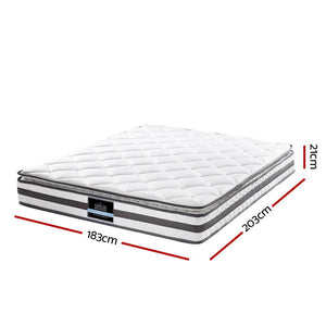 Giselle Bedding Normay Bonnell Spring Mattress 21Cm Thick King