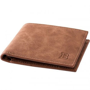 Men Fashion Simple Wallet Rust