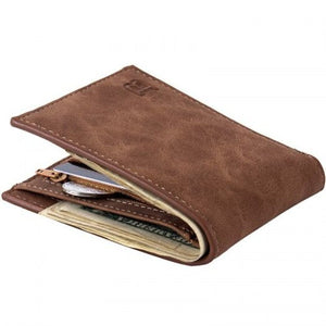 Men Fashion Simple Wallet Rust