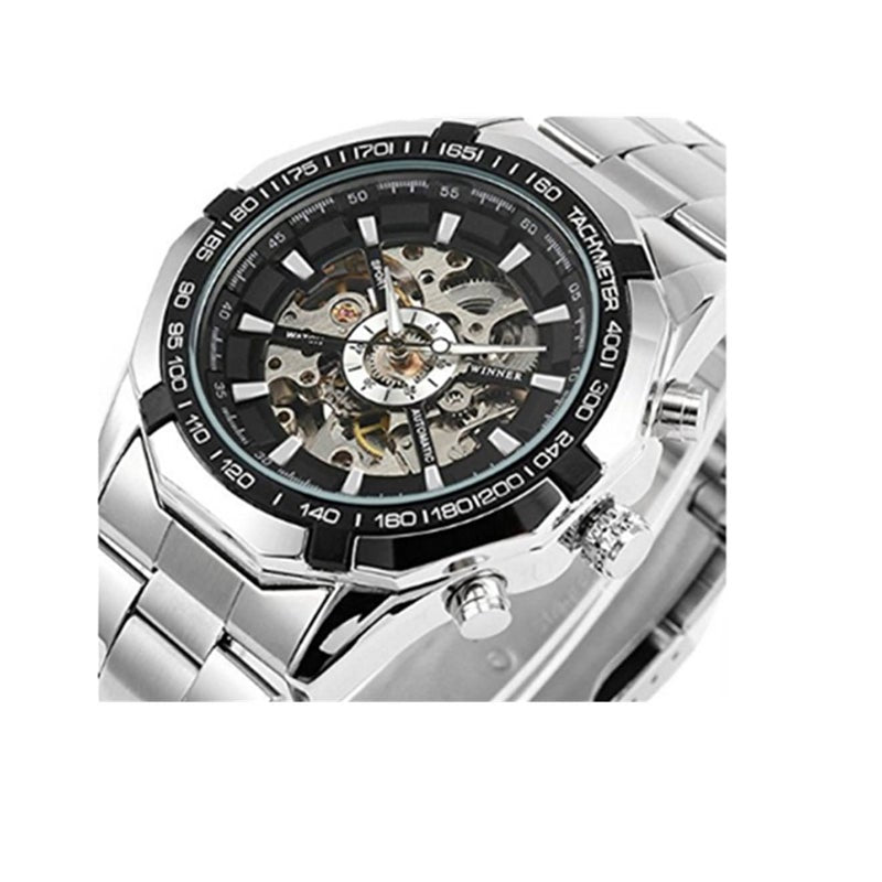 Veile Studios Men Full Automatic Mechanical Skeleton Watch