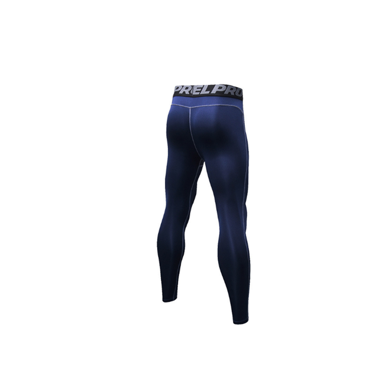 Men's Compression Pants Baselayer Cool Dry Sports Tights Leggings Navy