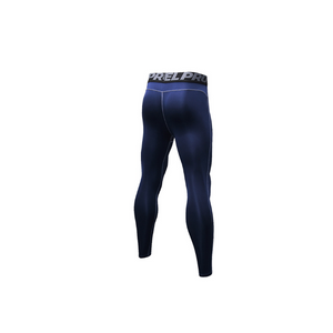 Men's Compression Pants Baselayer Cool Dry Sports Tights Leggings Navy