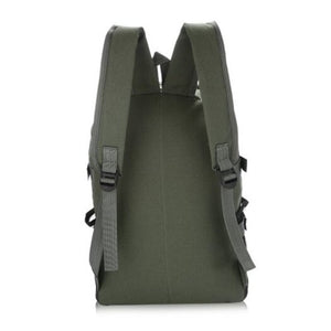 Men Trendy Outdoor Large Capacity Canvas Backpack Army Green