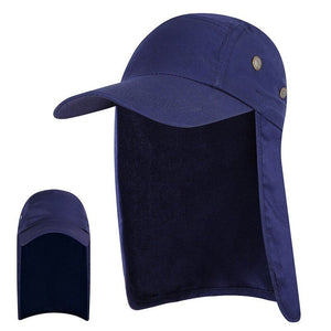 Men Upf 50 Sun Protection Cap Dark Blue