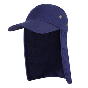 Men Upf 50 Sun Protection Cap Dark Blue