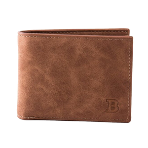 Men Fashion Simple Wallet Rust