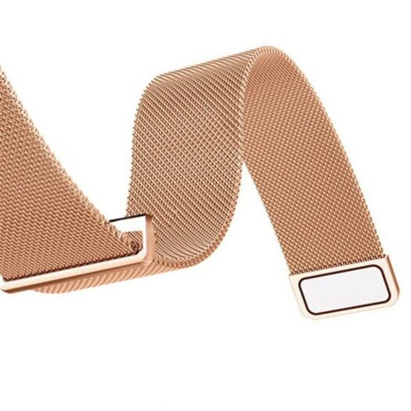 Milanese Watch Mesh Loop Stainless Steel Breathable And Confortable Band Strap For Samsung Galaxy 42Mm Rose Gold