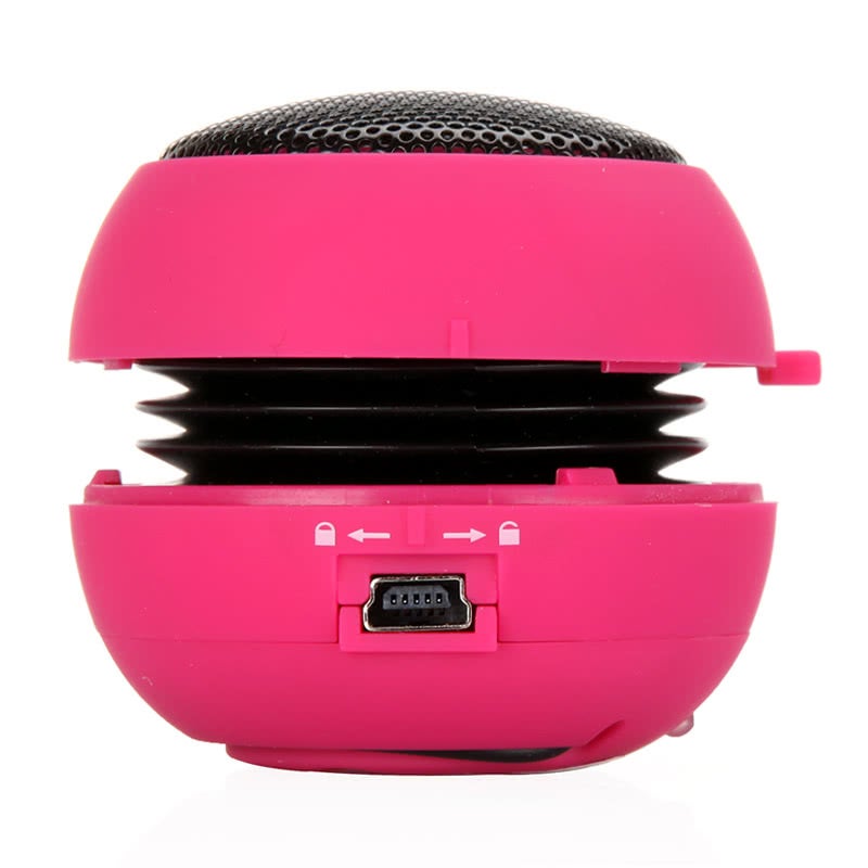 Mini Hamburger Speaker For Iphone Ipad Ipod Laptop Pc Mp3 Audio Amplifier Rose