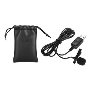 Mini Lapel Lavalier Clip On Condenser Microphone With Usb For Computer Pc Laptop